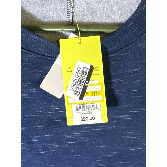 All In Motion Men's Cotton Fleece Crewneck Sweatshirt, Heather Blue, Size S, NWT - Picture 4 of 5